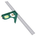 12 inch 300mm Adjustable Combination Square Angle Ruler 45 / 90 Degree with Bubble Level Multi-functional Measuring Tools
