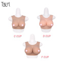 Tgirl C Cup D Cup F Cup Silicone Breast Forms Half Body Tight Suit Transgender Drag Queen Crossdresser