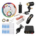 Starter Complete Tattoo Kit Motor Machine Power Cord Color Guide Grommets