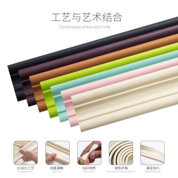 Floor skirting sticker wall skirt waist line background wall bedroom decoration crash border strip foot line stereo wall sticker