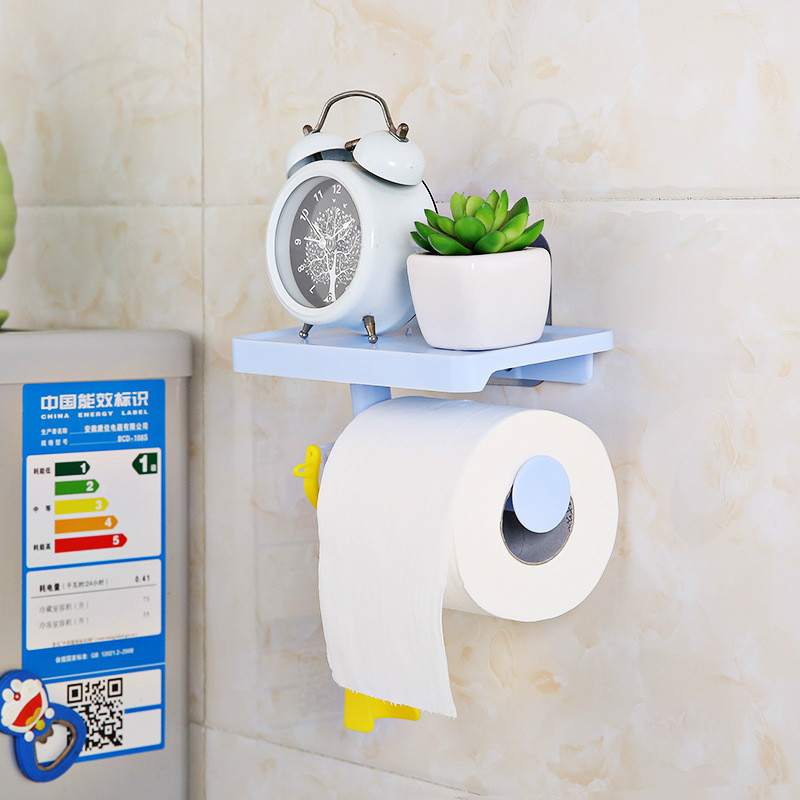 toilet paper stand hanging pull-out tissue box plastic storage multi-function kitchen tool