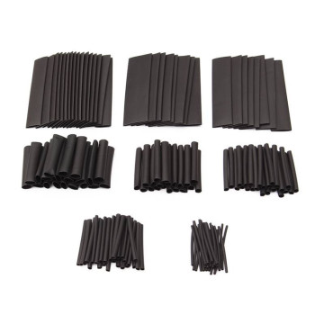 150pcs 1/2/3/4/6/8/10/13mm Black Heat Shrink Sleeve HeatShrink Tubing Sleeving Wrap Wire Insulation Materials & Elements Tubes