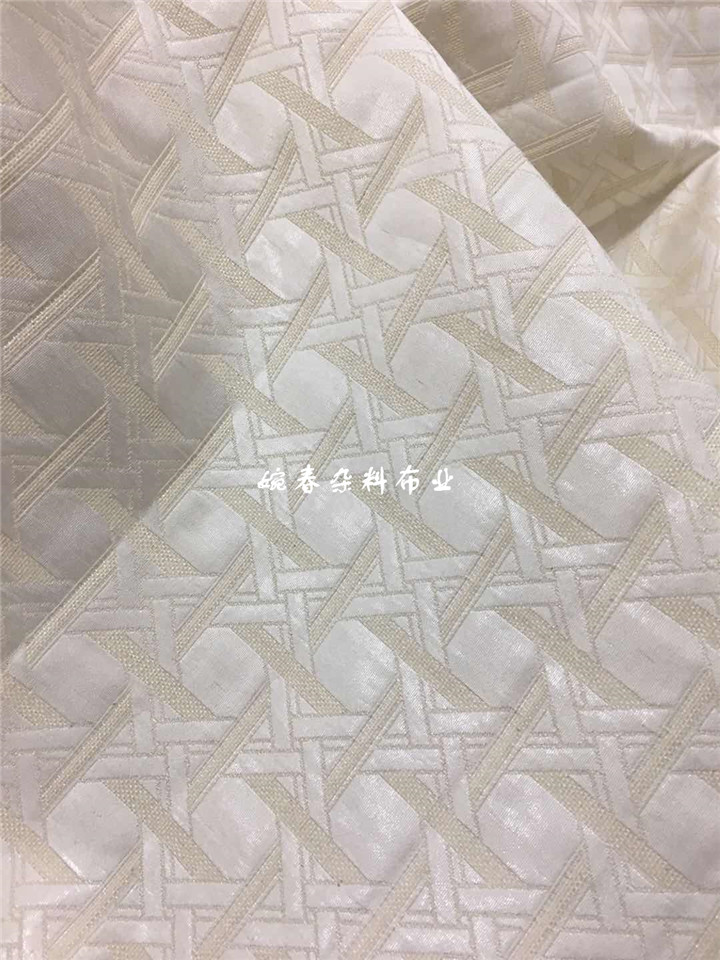 free ship 100% viscose jacquard fabric white background with houndstooth price for 1 meter