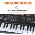 61 Keys Electronic Organ Digital Piano Keyboard with Microphone Kids Children Music Toy Drop Shipping