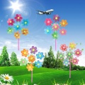 Flower Pattern Spinner Wind Windmill Kids Children Toys Garden Yard Decoration Dropshipping