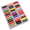 39 Mixed Colors Pure Polyester Sewing Thread Machine Hand 200 Yard Each Spool