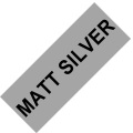 Black on Matt Silver