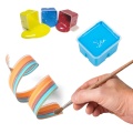 Gouache Paint Set 18 Vibrant Colors Non Toxic with Portable Case Palette Pigments School Art Stationery