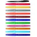 Japan pentel S520 Sign Brush Marker Pens sketch hook line pen - Flexible Tip Assorted Colours - Pack 12