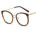 2020 New Round Cat Eye Glasses Women fashion TR90 Frame Optical Spectacles Metal Frame luxury Men Women Clear Lens
