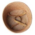 Woven Seagrass Basket Household Storage Natural Seagrass Folding For Plant Pot Basket And Laundry Storage And Grocery Basket
