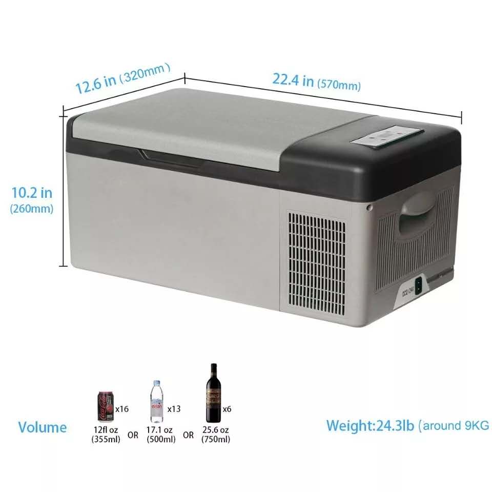 12V Portable car refrigerator small car refrigerator for domestic travel