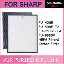 FU-888SV HEPA and Actived Carbon Filter For Sharp FU-P60S FU-888SV FU-4031NAS FU-P40S Air Purifier Parts
