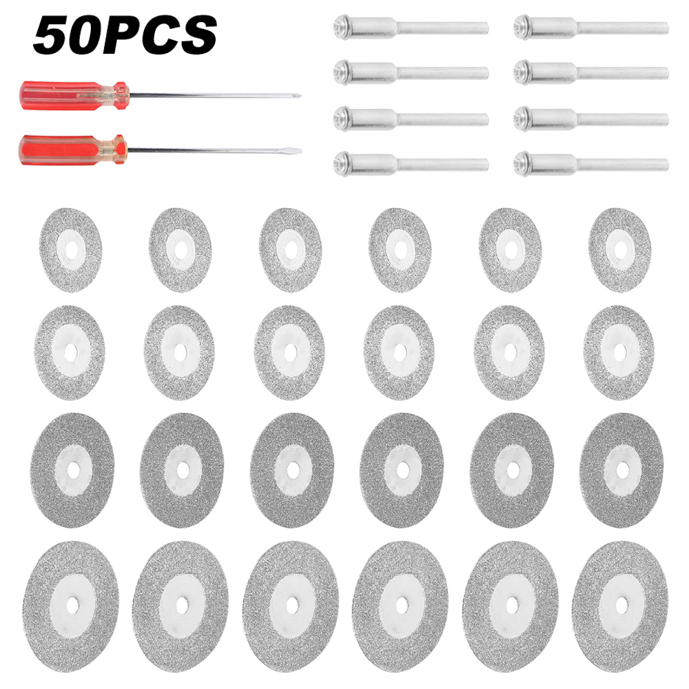 50PCS Mini Circular Saw Blades HSS Wood Cutting Disc for Dremel Rotary Tool Power Tool Dremel Accessories