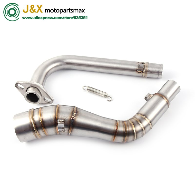 Motorcycle Exhaust Pipe Scooter Front of Exhaust Pipe Stainless Steel Slip On Full System For YAMAHA NMAX 155 NMAX 125 N MAX155