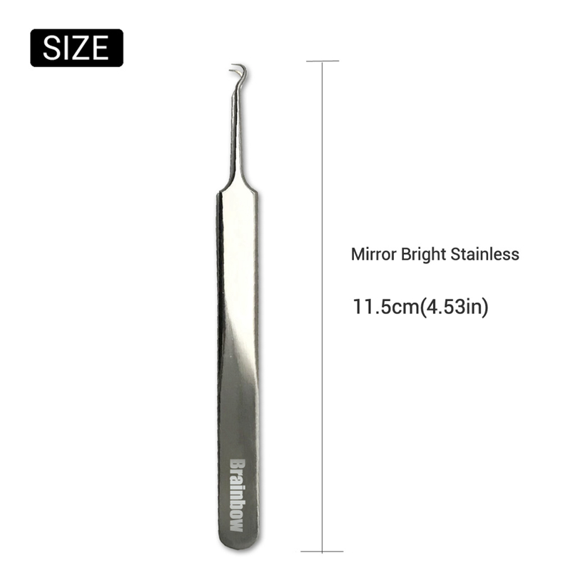 Brainbow 2pc/pack Acne Needle Blackhead Tweezer Face Skin Care Tools Blackhead&Blemish Removers Facial Beauty Tools Pore Cleaner