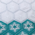 Perforated Plaid Stars Embroidery Stones Swiss Cotton Fabric In Switzerland 5Yards High Quality Latest 2020 Brode Brocade Fabric
