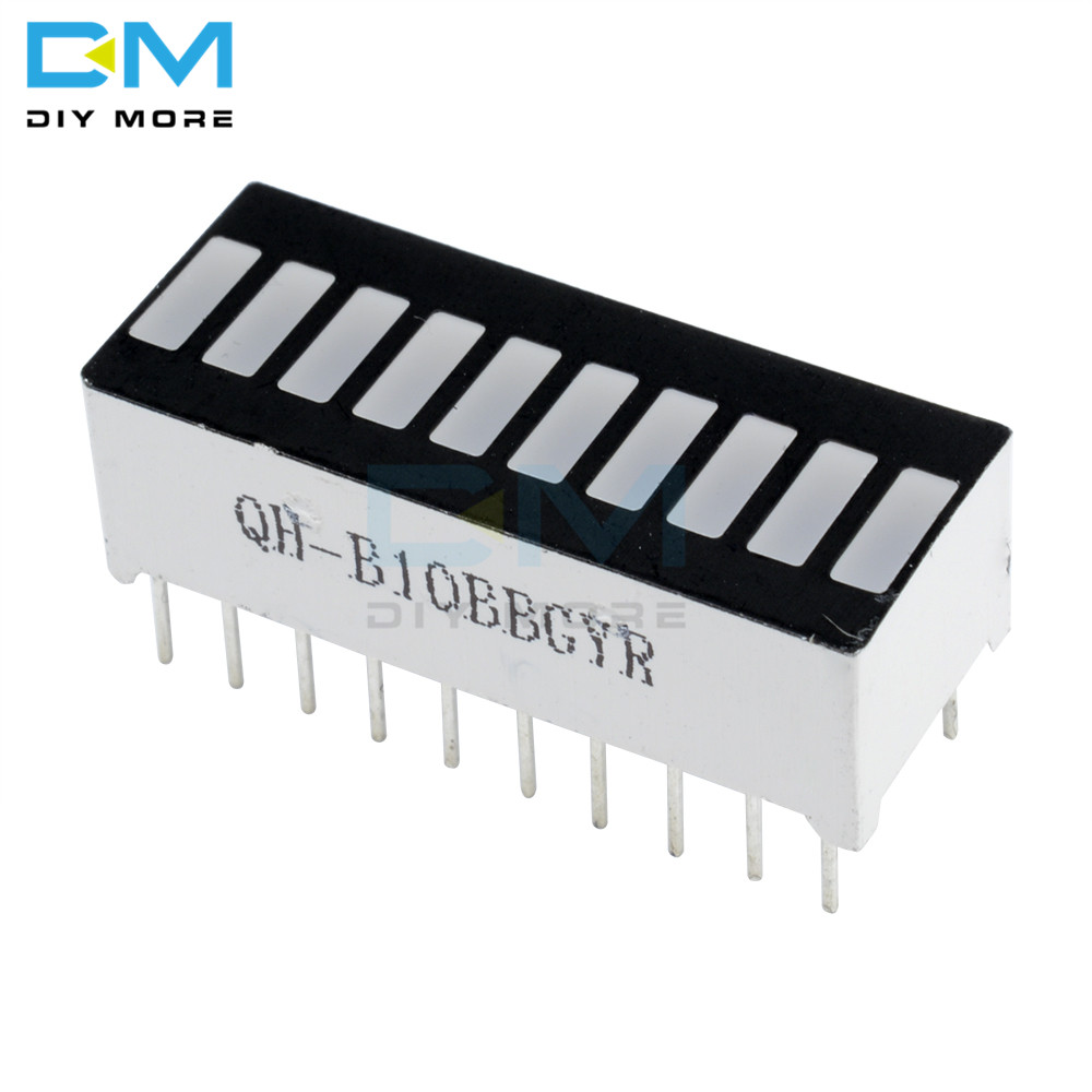 10PCS LED Display Module 10 Segment Bargraph Light Display Bar Graph Ultra Bright Red Yellow Green Blue Color Multi-color