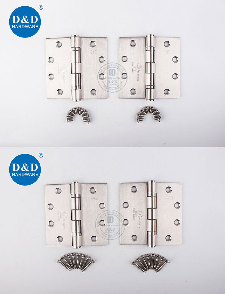 D&D UL Fire Rated Door Hinge Detail Close-up