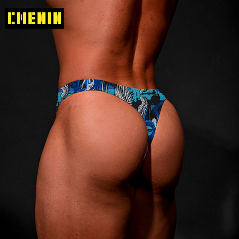 Soft Cotton Gay Men Sexy Underwear Thong Men Jockstrap New Arrival Mens Thongs And G Strings Men's lingerie AD7301