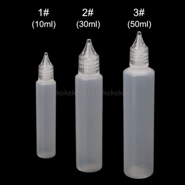 10/30/50ml Oil Bottle Clear Plastic Empty Dropper Bottle Vape Drip Tip pipette O22 Dropship