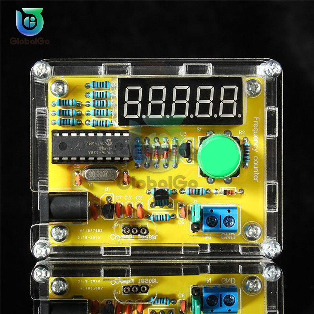 1Hz-50MHz Crystal Oscillator Frequency Meter Tester 5 digits Display Digital Frequency Counter with Case Frequency Counter Teste