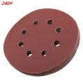 60 Pieces 8 Holes 5 Inch Sanding Discs Hook and Loop 60/100/180/240/320/400 Grit Sandpaper Assortment for Random Orbital Sander