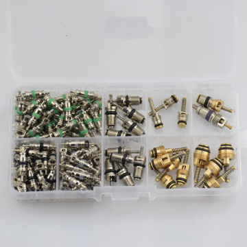 134 Pcs 134a/R134a Car Auto Air Conditioning Valve Core For Toyota Honda Lexus Ford BMW Volvo A/C Schrader Valve Car Accessories