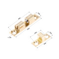 4Pcs Door Catches 60x10mm Length Door Closer Brass Double Ball Latch Catch Golden Kitchen Cupboard Cabinet Door Stop Drawer