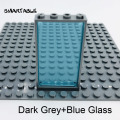Dark Grey with Blue