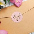 500pcs Bronzing Thank You Stickers Packaging Seal Label Scrapbooking Decoration