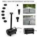 Solar Power Fountain 15W Solar Panel+Brushless Water Pump Kit with Battery Remote Control for Garden Pond Bird Bath
