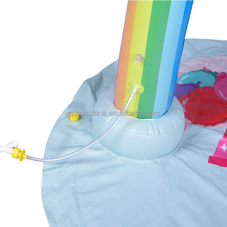 Wholesale Giant Inflatable Rainbow Arch Sprinkler Water Mat