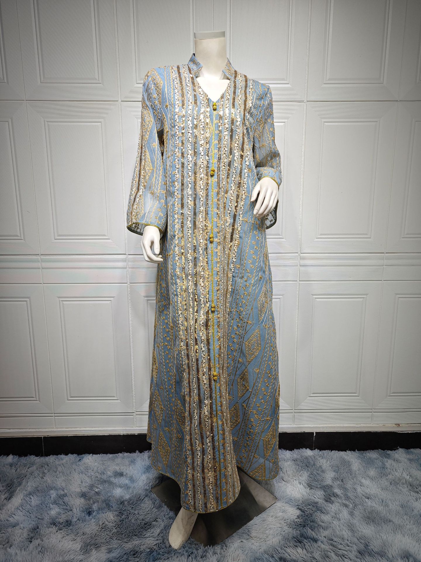 Luxury Embroidered Abaya with Elegant Details
