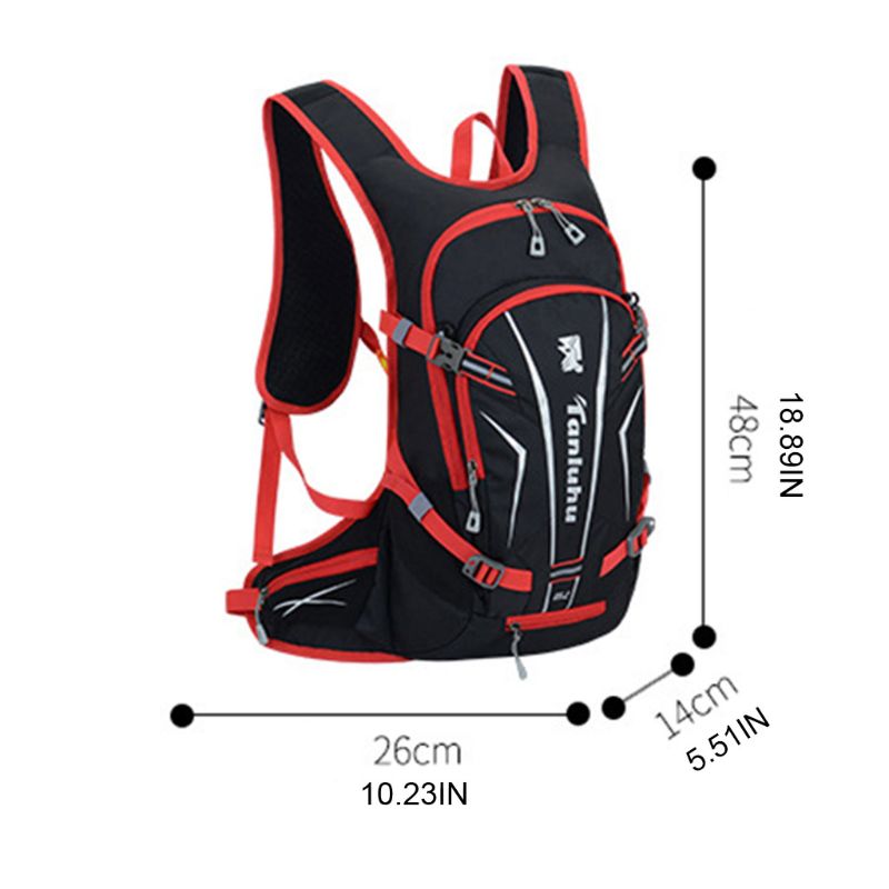 25L Outdoor Cycling Backpack with Helmet Holder Unisex Lightweight Sports Hydration Pack Mountain Bike Hiking Climbing Rucksack