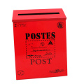 Retro Metal Wall Mounted Mailbox Bucket Newspaper Letter Box Post Garden Decor