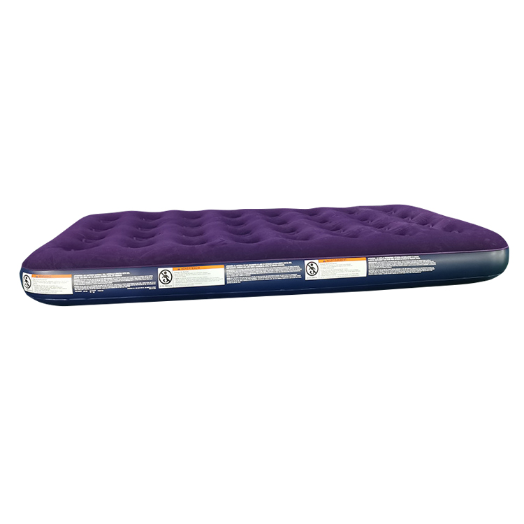 Best Selling Moveable Purple Inflatable Flocked Air Bed 2