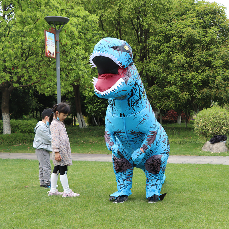 T REX Mascot Inflatable Dinosaur Costume For Kids Adult Dino Cartoon Anime Cosplay halloween Inflatable Costumes Fancy Mascot