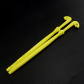 2PCS Plastic Fishing Hook Remover Easy Loop Tyer and Disgorger Tool Hair Rig Stop Carp Fishing Accessories Random Colors