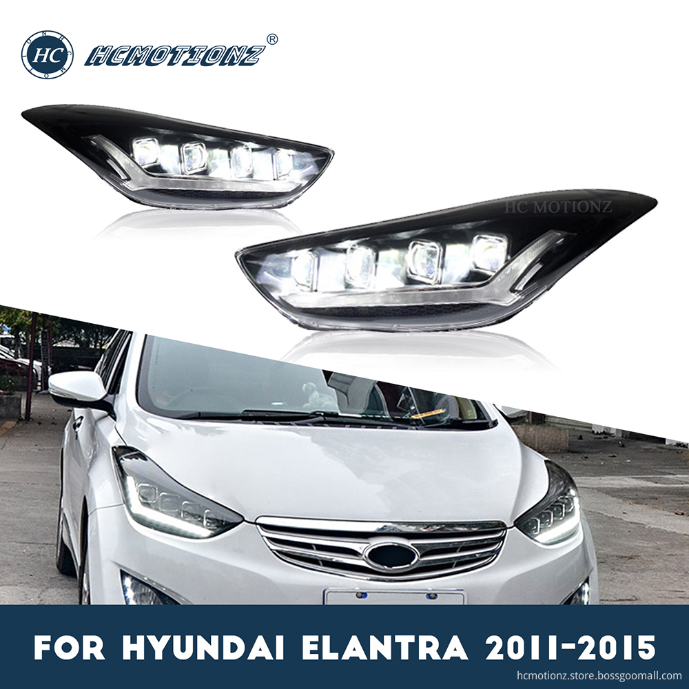 HCMOTIONZ 2011-2015 Hyundai Elantra Front Lamps