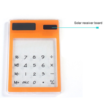 Solar Ultra Slim Touchscreen LCD 8 Digit Electronic Transparent Calculator Home Office Use AS99
