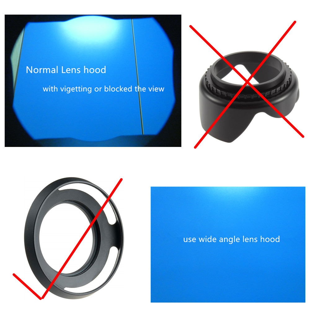 40.5mm UV Filter + Metal Lens Hood + Lens Cap for Sony A6600 A6500 A6400 A6300 A6100 A6000 A5100 A5000 NEX-6 NEX-5T 16-50mm lens