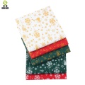 Shuanshuo Christmas Pattern Linen Fabric DIY Christmas Decoration Fabric For Patchwork Dress Sofa Curtain45X45CM M1-3-2