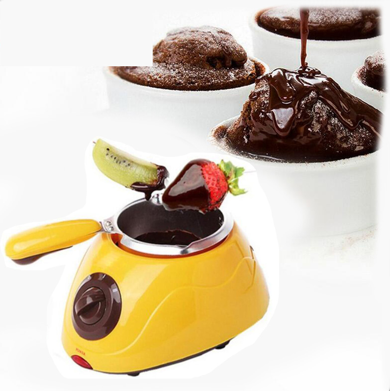 Chocolate Candy Melting Pot Electric Chocolate Fountain Fondue Chocolate Melt Pot Melter Machine DIY Kitchen Tool Gift