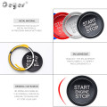 Car Stickers For Alfa Romeo Stelvio 159 Mito Giulia Auto Ignition Push Engine Start Stop Button Cap Ring Covers Case Car Styling