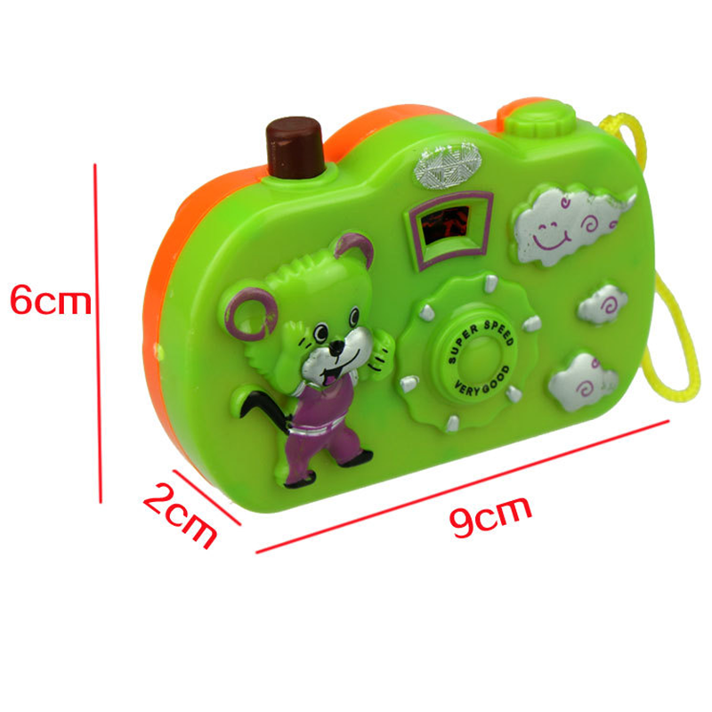 1PCs Cartoon Light Projection Camera Kids Educational Toys for Children Baby Gifts Animals World Random Color Toy Cameras