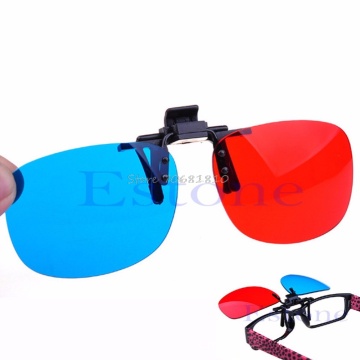 New Red Blue Glasses Hanging Frame 3D 3D Glasses Myopia Special Stereo Clip Type