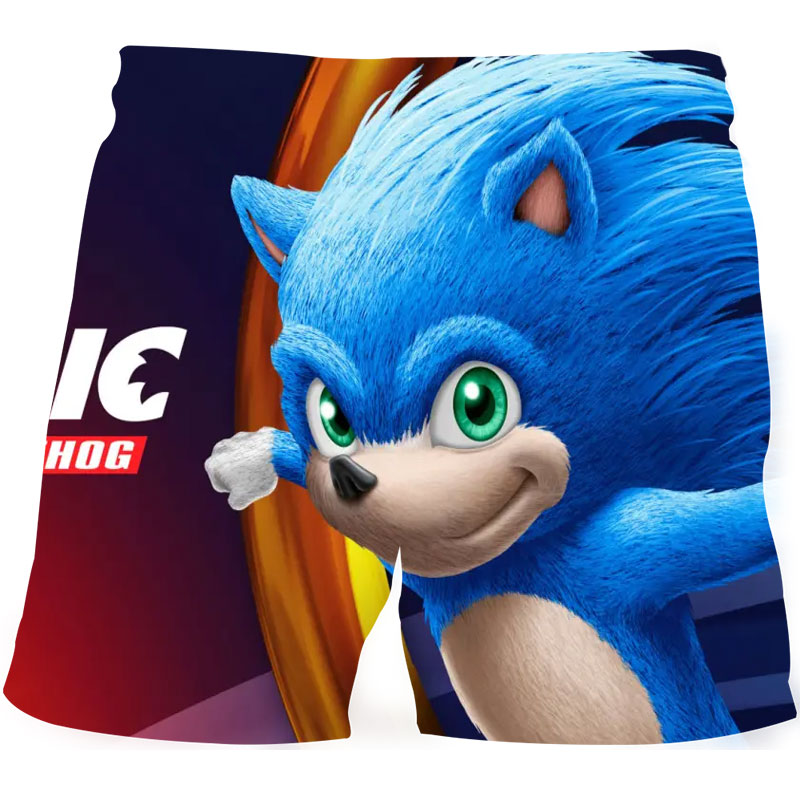 Cool 3D Cartoon Summer Boy Streetwear Shorts 3d Printed sonic the hedgehog Baby Boys Shorts Swimming Short Pants Teenage Shorts