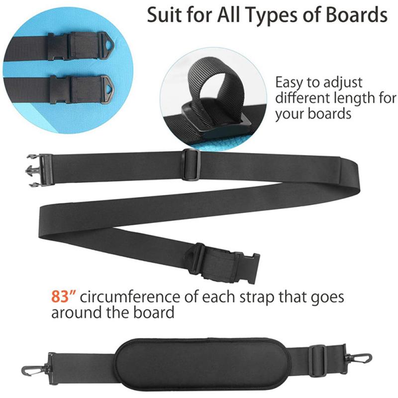 Adjustable Surfboard Shoulder Carry Sling Stand Up Paddleboard Strap Sup board Surf fins paddle wakeboard surfing kayak New