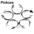 2PCS Surgical Steel Spike Horseshoes Circular Eyebrow Labret Lip Ear Cartilage Nose Ring Body Piercing Jewelry 19G Gold Color